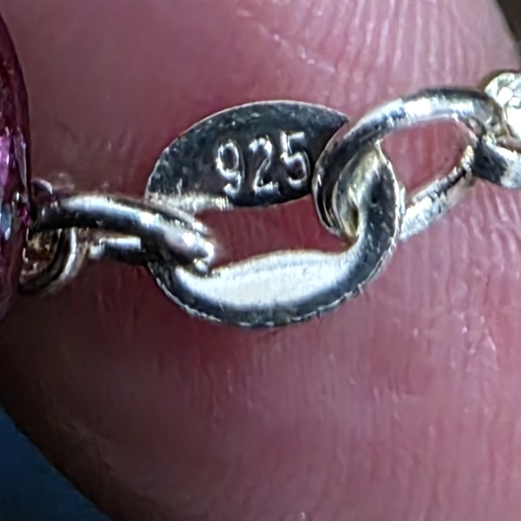 New Elegant Sterling Silver Necklace‎ 20in - Picture 2 of 2